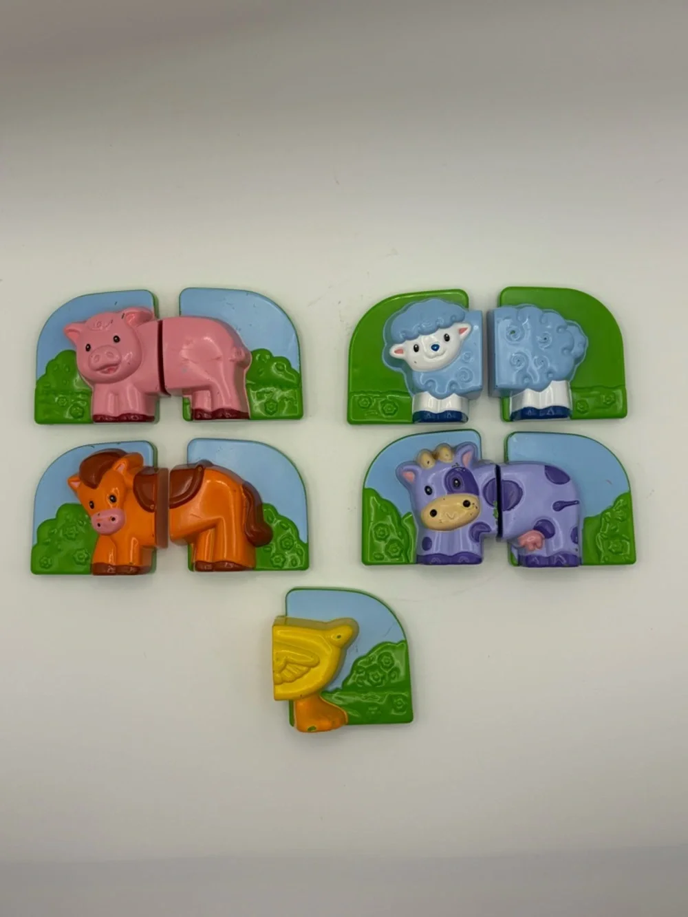 LeapFrog 2007 Fridge Farm Magnetic Animal Match Learning Toy Educational Working